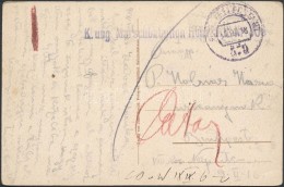 1918 Tábori Posta Képeslap / Field Postcard 'K. Ung. Marschbataillon Honv. ...' + 'FP 579' (?) - Autres & Non Classés