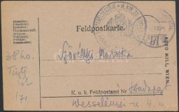 ~1918 Tábori Posta LevelezÅ‘lap / Field Postcard 'M. KIR. 38 HONVÉD HADOSZTÁLY ... + 'TP 171' - Autres & Non Classés