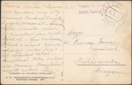 1918 Tábori Posta Képeslap / Field Postcard 'M. Kir. Visztula-Hidörség Deblin... - Autres & Non Classés