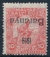 ** Baranya 1919 Hadisegély III. 10f Fordított Felülnyomással, Bodor... - Otros & Sin Clasificación