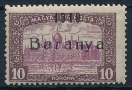* Baranya I. 1919 Parlament 10K Antikva Számokkal, Bodor Vizsgálójellel (*22.000) - Otros & Sin Clasificación