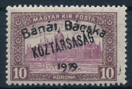 ** Bánát-Bácska 1919 Parlament/Köztársaság 10K, Bodor... - Autres & Non Classés