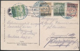 1921 Képeslap Lajtabánság Bélyegekkel Bérmentesítve / Postcard... - Autres & Non Classés