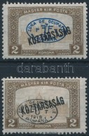 ** * Debrecen I. 1919 Parlament/Köztársaság 2K Kék és Fekete... - Autres & Non Classés