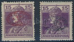 * Debrecen I. 1919 2 Klf Károly 15f Garancia Nélkül (**75.000) - Autres & Non Classés