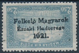 * Nyugat-Magyarország V. 1921 Parlament 2,50K Hármaslyukasztással és Fordított... - Autres & Non Classés