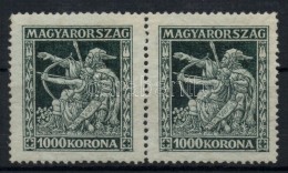 ** 1924 Jótékonyság 1000K Pár Zöldes Papíron / Mi 381 Pair On Greenish... - Otros & Sin Clasificación