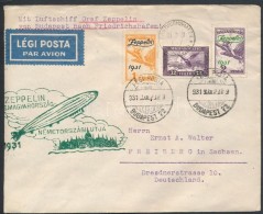 1931 Zeppelin Magyarország - Németországi útja Levél 1P és 2P Zeppelin... - Autres & Non Classés