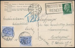 1936 Olasz LevelezÅ‘lap 22f Portóval - Autres & Non Classés