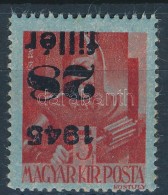 ** 1945 KisegítÅ‘ 28f/5f Fordított Felülnyomással (15.000) Mi 784 With Inverted Overprint - Autres & Non Classés