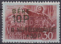 * 1945 Béke 10P Felül Hiányos Alapnyomat - Autres & Non Classés