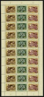 ** 1957 Bélyegnap (30) Hajtatlan Teljes ív 6 IllesztÅ‘kereszttel / Mi 1501-1502 Complete Sheet - Otros & Sin Clasificación