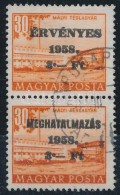 O 1958 Meghatalmazás - Érvényes Pár Épületek 30f-en - Otros & Sin Clasificación