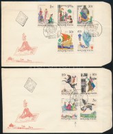 1965 Mese III. Sor 2 FDC-n, Benne 'Aladin Feje Fölött Fekete Pont' Tévnyomat - Autres & Non Classés