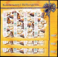 ** 2004 Karácsonyi Bélyegem - Sütemények 3 Db Teljes ív Sorszám... - Autres & Non Classés