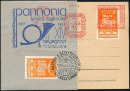 1937 Pannónia Bélyeg Egyesület Frankotyp Bélyegzés és Emlékív... - Otros & Sin Clasificación