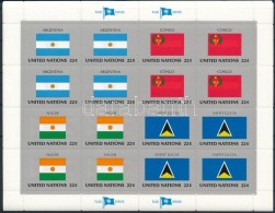 ** 1987 Zászlók 4 Klf Kisív Mi 524-529  (Mi EUR 24.-) - Andere & Zonder Classificatie