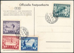 1933 Fis Mi 551-554 Alkalmi Bélyegzéssel Címzetlen Képeslapon / With Special... - Autres & Non Classés