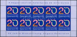 ** 2009 A Magyar-osztrák Határnyitás 20. évfordulója Kisív Mi 2823 - Autres & Non Classés