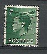 1936 N° 205 EDWARD VIII POSTAGE 1/2 D OBLITÉRÉ DOS CHARNIÈRE 0.50 € - Used Stamps