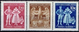 BOHEMIA & MORAVIA #   FROM 1944 STAMPWORLD 135-137** - Neufs