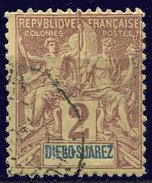 Diego Suarez. Ob - N° 39 - 2c - Lilas - Brun - Used Stamps