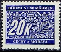 BOHEMIA & MORAVIA # POSTAGE DUE  FROM 1939-40 ** - Nuovi