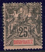 Diego Suarez.*  - N° 45 -  25c Noir S. Rose     - - Unused Stamps