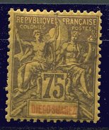 Diego Suarez.*  - N° 49 - 75c Violet S. Jaune   - - Unused Stamps