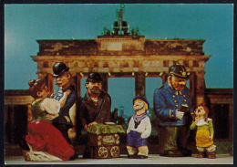 A5713 GERMANY, Postcard, Berlin Wall, Brandenburg Gate - Berlijnse Muur
