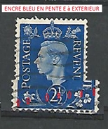 1937 - 47  N° 213 OUTREMER FONCER   GEORGE  VI OBLITÉRÉ  DOS CHARNIÈRE - Abarten & Kuriositäten