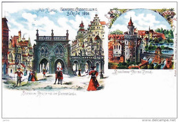 Deutschland, Berlin 1896, Ausstellung, Spandauer Thor,  Litho, Reproduction - Spandau