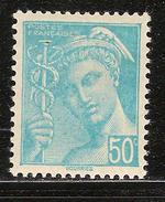 France Variété N° 549 ** Bleu Clair Et Impression Défectueuse - Neufs