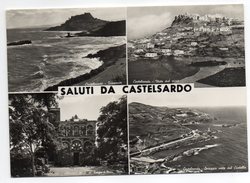 Italie--CASTELSARDO--1962--Saluti Da Castelsardo--Multivues  Cpsm 15 X 10 N° 43 éd Cuesa Francesca-timbre+cachet - Autres & Non Classés