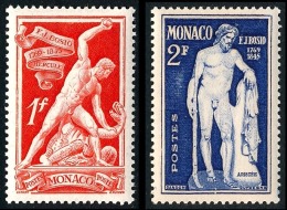 MONACO 1948 - Yv. 315 Et 316 Neufs Variété  Cote= 2,10 EUR - Sculpteur FJ Bosio (2 Val.) ..Réf.MON20275 - Nuevos