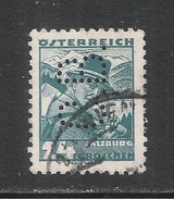 PERFIN AUSTRIA - 1934 - Valore Usato Da 24 G. COSTUMI REGIONALI Con Perforazione - In Buone Condizioni. - Perforiert/Gezähnt