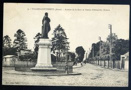 Cpa Du 08 Villers Cotterets Avenue De La Gare Et Statue D' Alexandre Dumas   YPO8 - Villers Cotterets