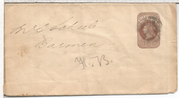 REINO UNIDO ENTERO POSTAL FAJA DE PRENSA LAMPRELL ANDREWS $ EMERSON 1892 - Brieven En Documenten