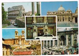 T1525 Roma - Forum Hotel - Hotel De La Ville - Auto Cars Voitures / Non Viaggiata - Cafes, Hotels & Restaurants