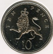 Grande Bretagne Great Britain 10 Pence 1994 BU KM 938b - 10 Pence & 10 New Pence