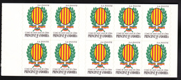 ANDORRA 2001 Booklet 11 "Comu Sant Julia De Loria" (10 X Yv 542 ) Luxe** 75% Facial Price - Carnets