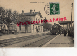 77 - TOURNAN - LA GARE 1908 - Tournan En Brie