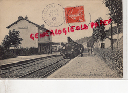 77 - CHAMPAGNE SUR SEINE- LA GARE  1908 - Champagne Sur Seine