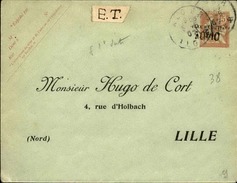 FRANCE - Entier Voyagé Avec Taxe Réduite 1907 - N° 21553 - Bigewerkte Envelop  (voor 1995)