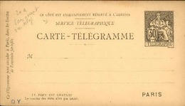 FRANCE - Carte Télégramme Vierge Avec Variété De L'accent Manquant - N° 21560 - Pneumatiques