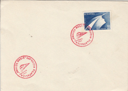 WORKER, GRIVITA  ROSIE PHILATELIC EXHIBITION, STAMP AND SPECIAL POSTMARK ON COVER, 1961, ROMANIA - Storia Postale