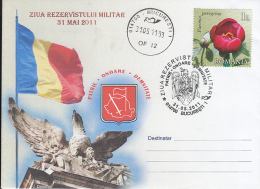 MILITARY RESERVIST'S DAY, SPECIAL COVER, 2011, ROMANIA - Cartas & Documentos