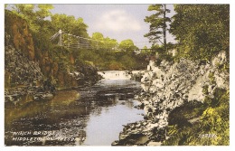 RB 1135 - Postcard - Winch Bridge & River - Middleton-in-Teesdale - County Durham - Sonstige & Ohne Zuordnung