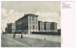 RB 1135 - Early Un-Divided Back Postcard - Livingston & Hartley Hall New York - USA - Places & Squares