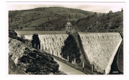 RB 1136 - Real Photo Postcard - Pen-Y-Gareg Dam Elan Valley Rhayader - Radnorshire Wales - Radnorshire